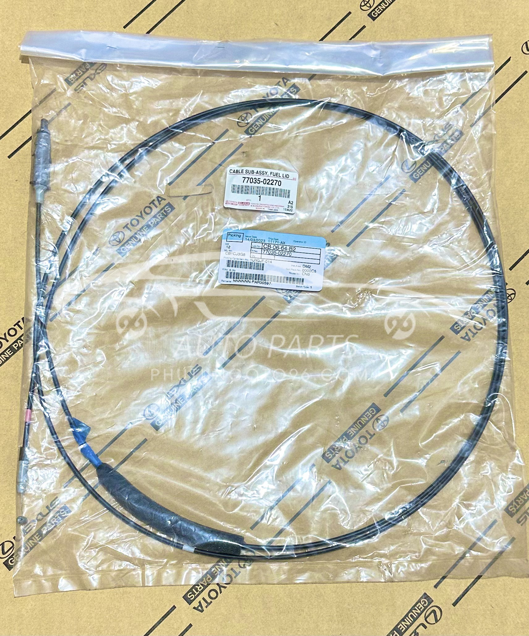 77035-02270 Cáp mở nắp bình xăng Altis 2008-2013