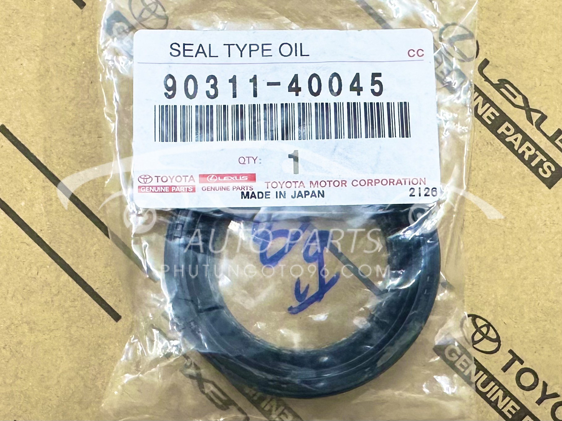 90311-40045 Phớt đuôi hộp số Hiace 2007 - Fortuner 2014 (42*58)