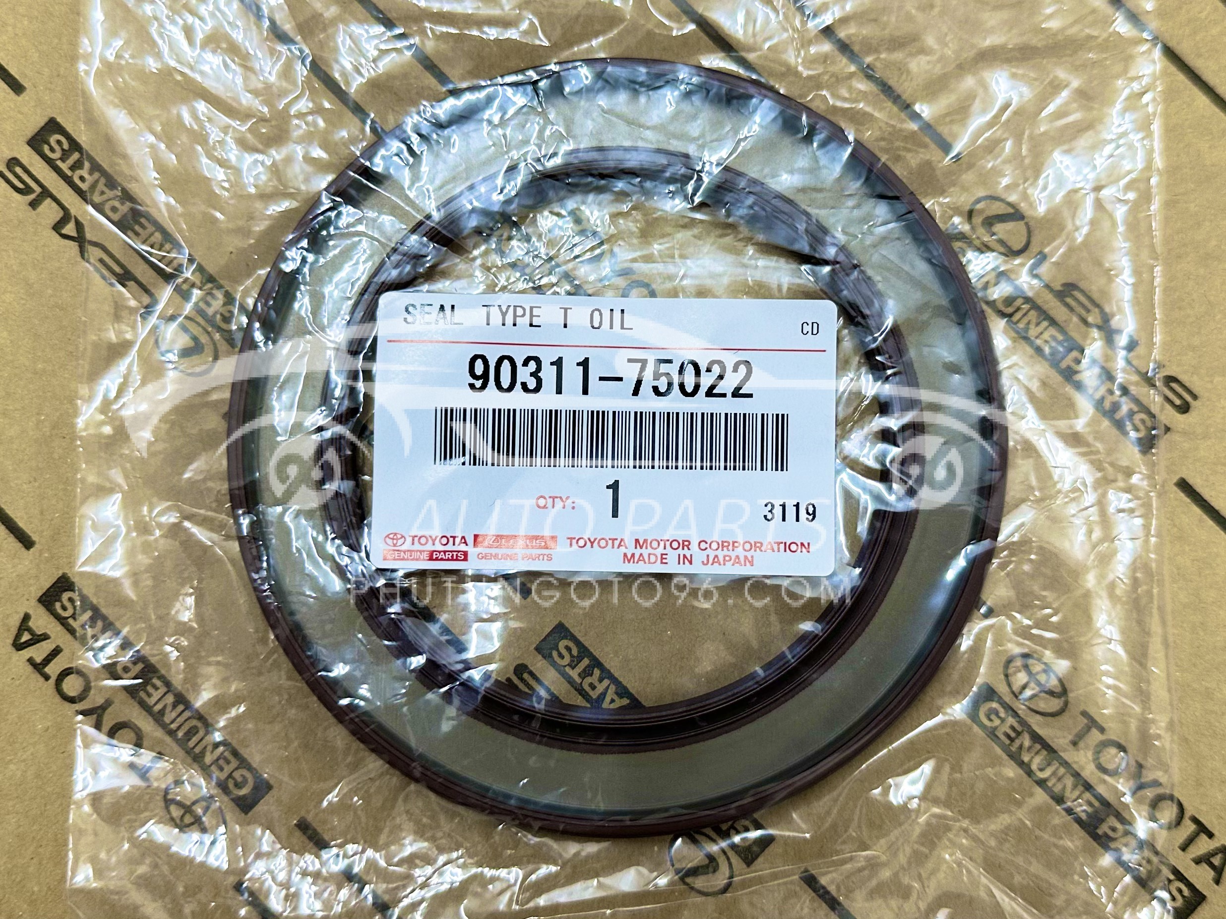 90311-75022 Phớt đuôi trục cơ Vios 2003 -2015 (75*107)