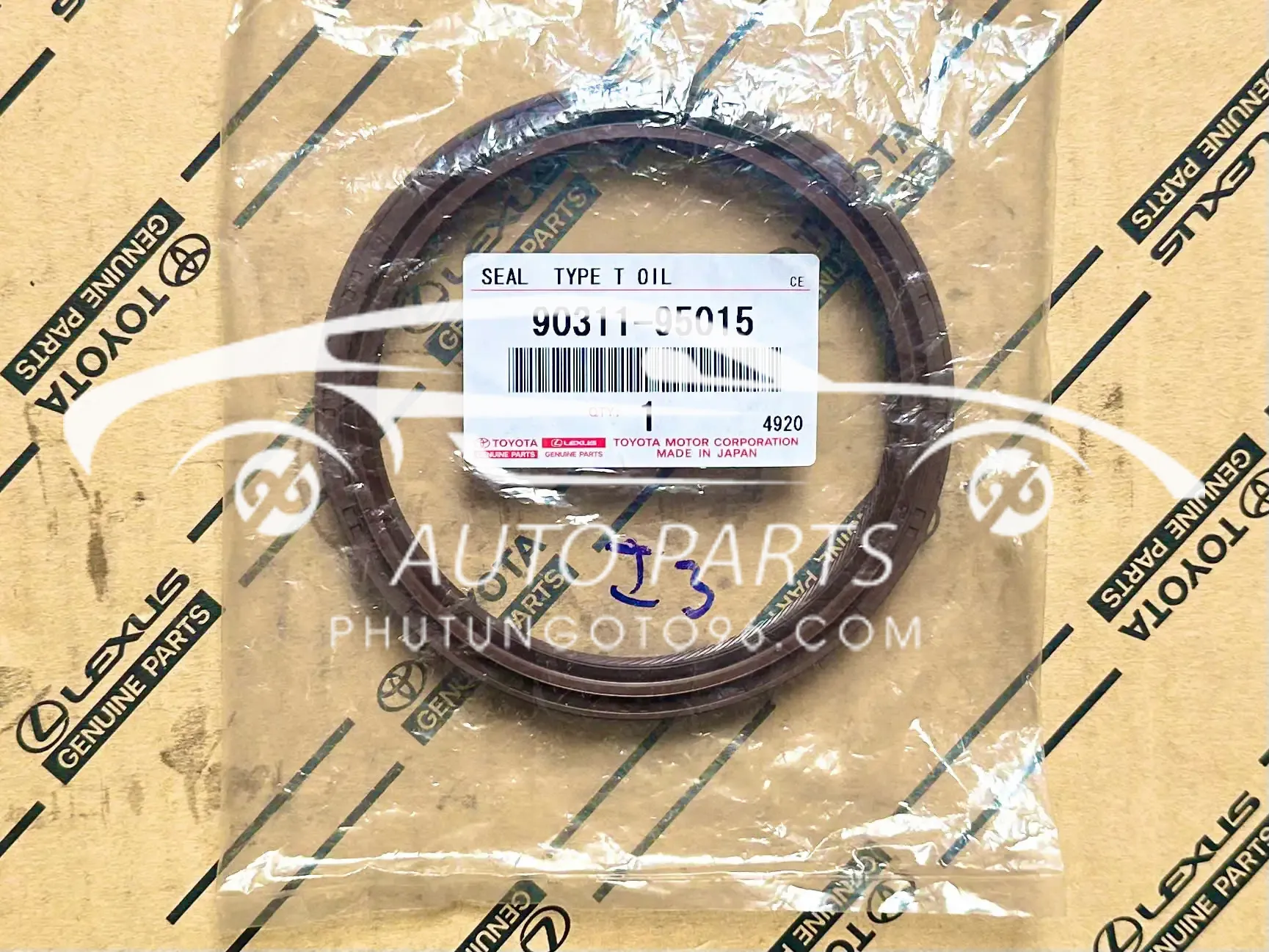 90311-95015 Phớt đuôi trục cơ  Hilux 1KD- 2KD, Fortuner 2GD, Hiace